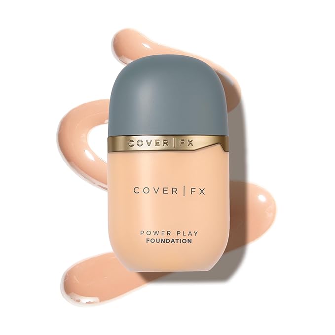 COVER FX Power Play Foundation - Shade F2 - Buildable Full Coverage - Waterproof Sweat-Proof Transfer-Proof - Natural Matte Finish - All Skin Types-Velvo Beauty