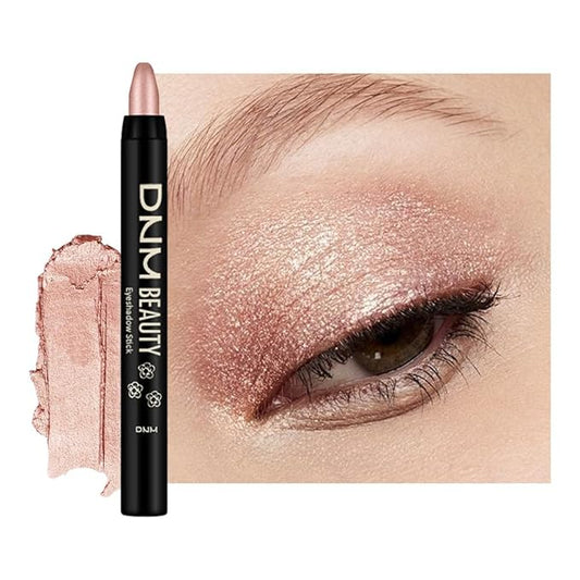 Kaely Cream Eye Shadow Sticks, Rose Gold Shimmer Eyeliner Pencil Eyeshadow Palette Makeup, Eye Highlighter Brightener Stick for Older Women Waterproof Pigmented, sombras para ojos, New-83-Velvo Beauty