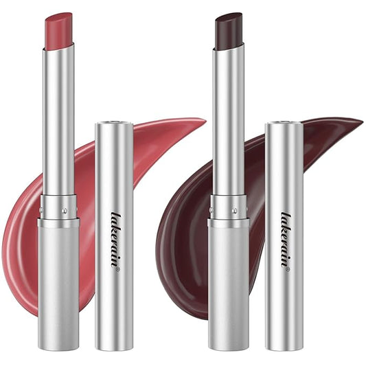 Honey Lipstick Tinted Lip Balm, Sheer Lightweight Lip Stain for All Skin Tones, Moisturizing Nourishing Lipstick for Women All Skin Tones, a Hint of Natural Cherry Tint, Pack of Black & Pink-Velvo Beauty