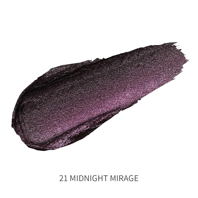 Oulac Metallic Black Lipstick for Women, High-Impact Lipcolor with Moisturizing Creamy Formula, Vegan & Cruelty-Free, Full-Coverage Matte Lipstick, Midnight Mirage (21)-Velvo Beauty