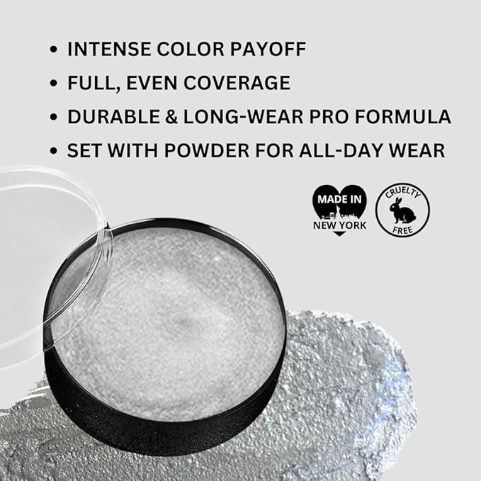 Mehron Makeup Color Cups (.5 oz) (Silver)-Velvo Beauty