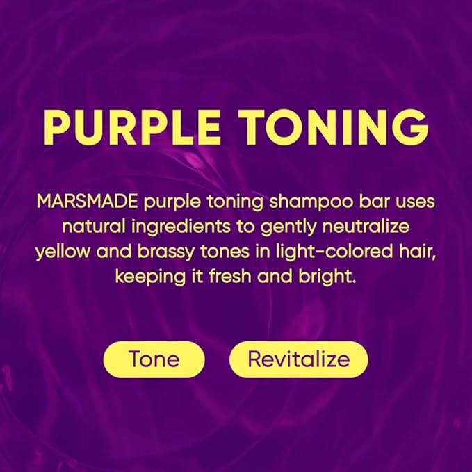 Purple Toning Shampoo Bar 2.0 - Hydrating & Moisturizing Natural Hair Soap Bar Shampoo for Hair Color & Scalp Nourishment - Bathing Soap Solid Shampoo for All Hair Types (120g, 4.23oz)-Velvo Beauty