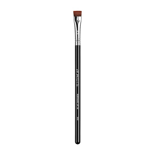 Sigma Beauty E15 Flat Definer Brush – Flat-Angled Professional Makeup Brush for Sharp, Defined Makeup Application, Eyeliner Brush Adapts to Liquid, Gel, & Powder Eye Makeup (1 Brush)-Velvo Beauty