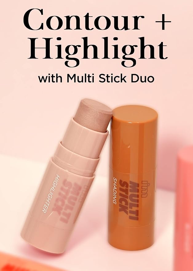 I'M MEME I'm Multi Stick Duo | Shading and Highligthing Stick for Face | Easy Blending Matte Finish Formula Suitable for Beginners-Velvo Beauty