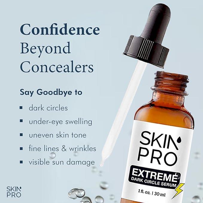 Extreme Dark Circle Serum - Under Eye Treatment for Dark Circles, Puffiness, Wrinkles & Fine Lines - Revitalizing, Anti-Aging & Eye Depuffer Serum for Eye Skin Care l 30 ml-Velvo Beauty