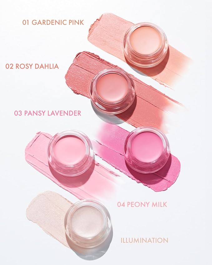 VIDIVICI Millennial Glow Cream Blush 04 Peony Milk - Creamy Face Cheek Blusher for Smooth & Silky Skin - Soft Satin Finish with Natural Color - For Fair to Light Skin Tone, 0.21 oz.-Velvo Beauty