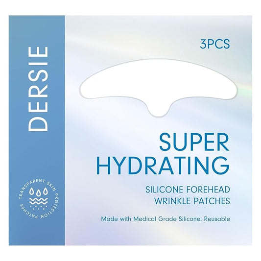 Dersie Silicone Forehead Wrinkle Patches: Reusable Anti Wrinkle Pads for Wrinkles - Overnight Use Forehead Wrinkles Treatment (3 Count (Pack of 1))-Velvo Beauty