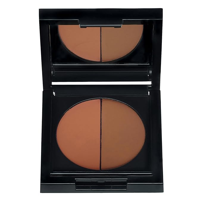 Duo Concealer - Double-Shade Compact Creamy Concealer - Smooth Texture Hides Imperfections - Even Matte Finish - Provides Full Coverage And Long Lasting Results - Manviol - 0.1 Oz-Velvo Beauty