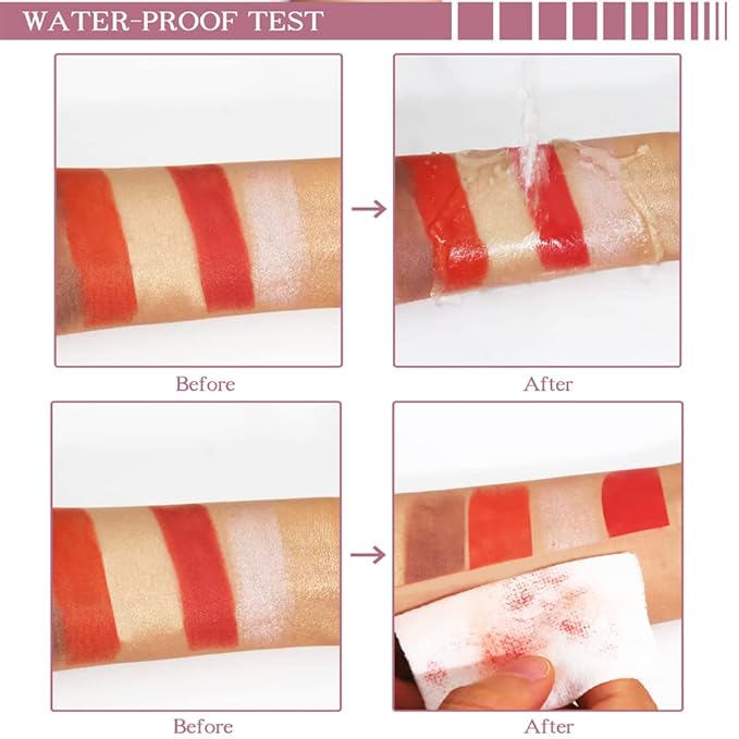Face Sticks Trio, Blush Stick, Contour Stick, Highlighter Makeup Stick, Cream Blush Stick for Cheeks, Eyes and Lips, Facial Repair Bronzer Shading Stick, Smooth Shimmer Face Highlighter Wand-Velvo Beauty