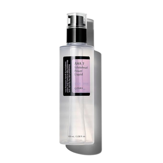COSRX 7% Glycolic Acid Whitehead Removing Power Liquid, 3.38 fl.oz, AHA Exfoliant, Exfoliating Toner for Face & Body, Pore Minimizer, Korean Skin Care-Velvo Beauty