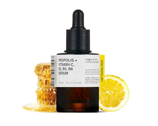 TOUN28 Propolis Vitamin C B3 B5 B6 Serum 1.01 fl.oz / 30ml | Nutrient Face Serum for Dry and Tired Skin | With Propolis and Pure Vitamin C | Allergen-free and Cruelty-free-Velvo Beauty