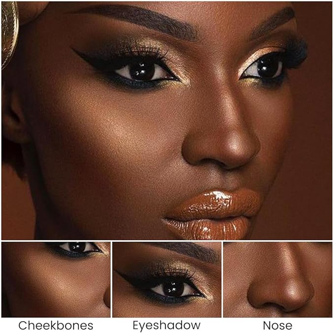 evpct 2in1 Face Shaping & Contouring Stick Cream Contour Concealer Bronzer Stick Makeup Kit for Beginner Face Highlighter Makeup Stick contorno maquillaje de maquillaje profesional,NEW Deep-Velvo Beauty