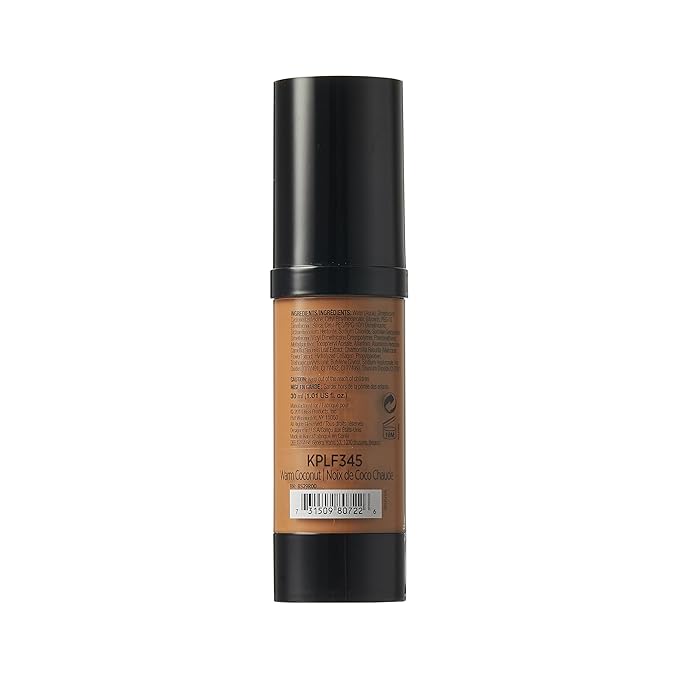Kiss New York Professional Liquid Foundation - Lightweight and Hydrating Formula, Natural Finish, Control Shine, Cover Pores, Medium to Full Coverage, Green Tea Extract (Warm Coconut)-Velvo Beauty