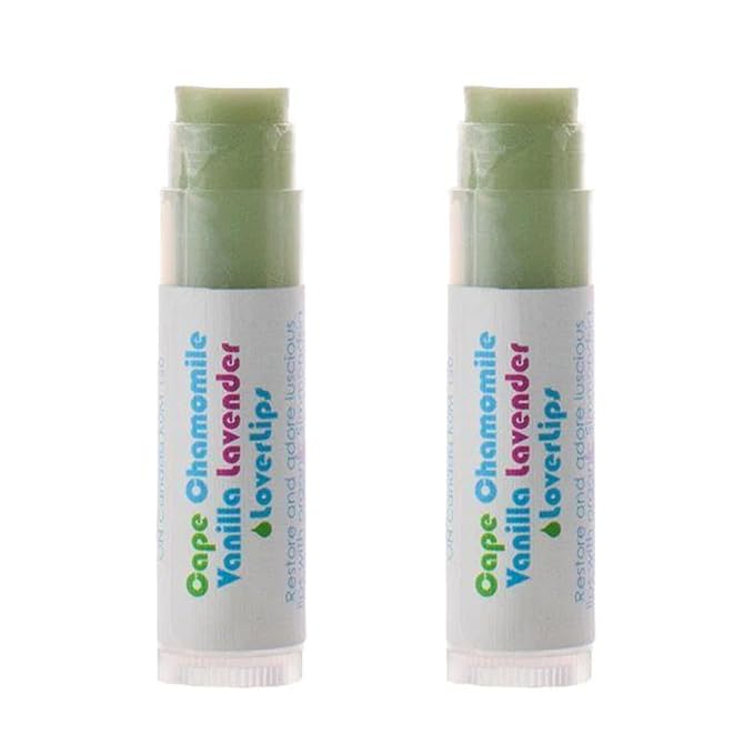 Living Libations - Organic 'Vanilla Chamomile Lover Lips' Lip Balm | Natural, Wildcrafted Clean Beauty (2-pack)-Velvo Beauty