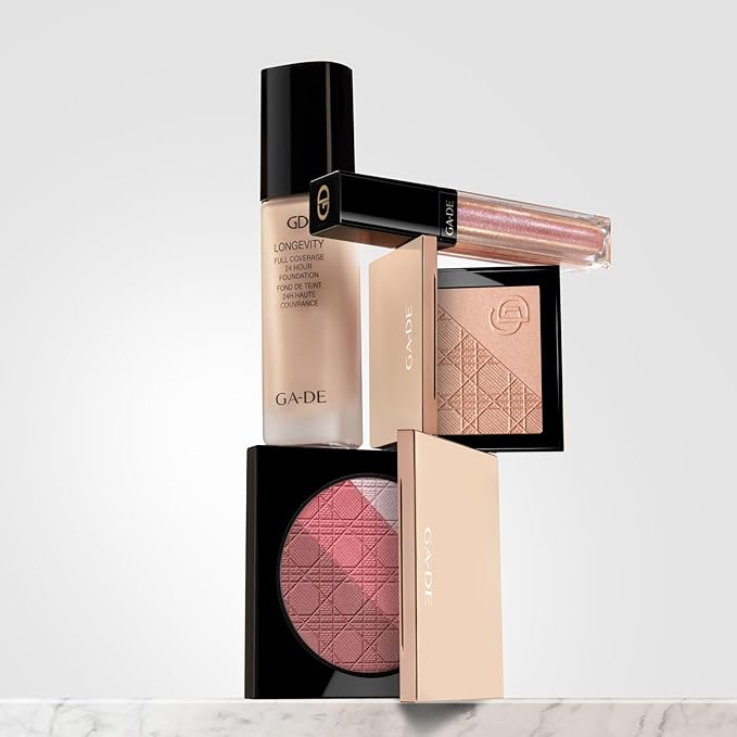 Glow FX Natural Face Palette - Blush for Cheeks, Bronzer Powder, and Highlighter Makeup - Enriched with Jojoba Oil - 139 Blooming Chic - 0.42 oz-Velvo Beauty