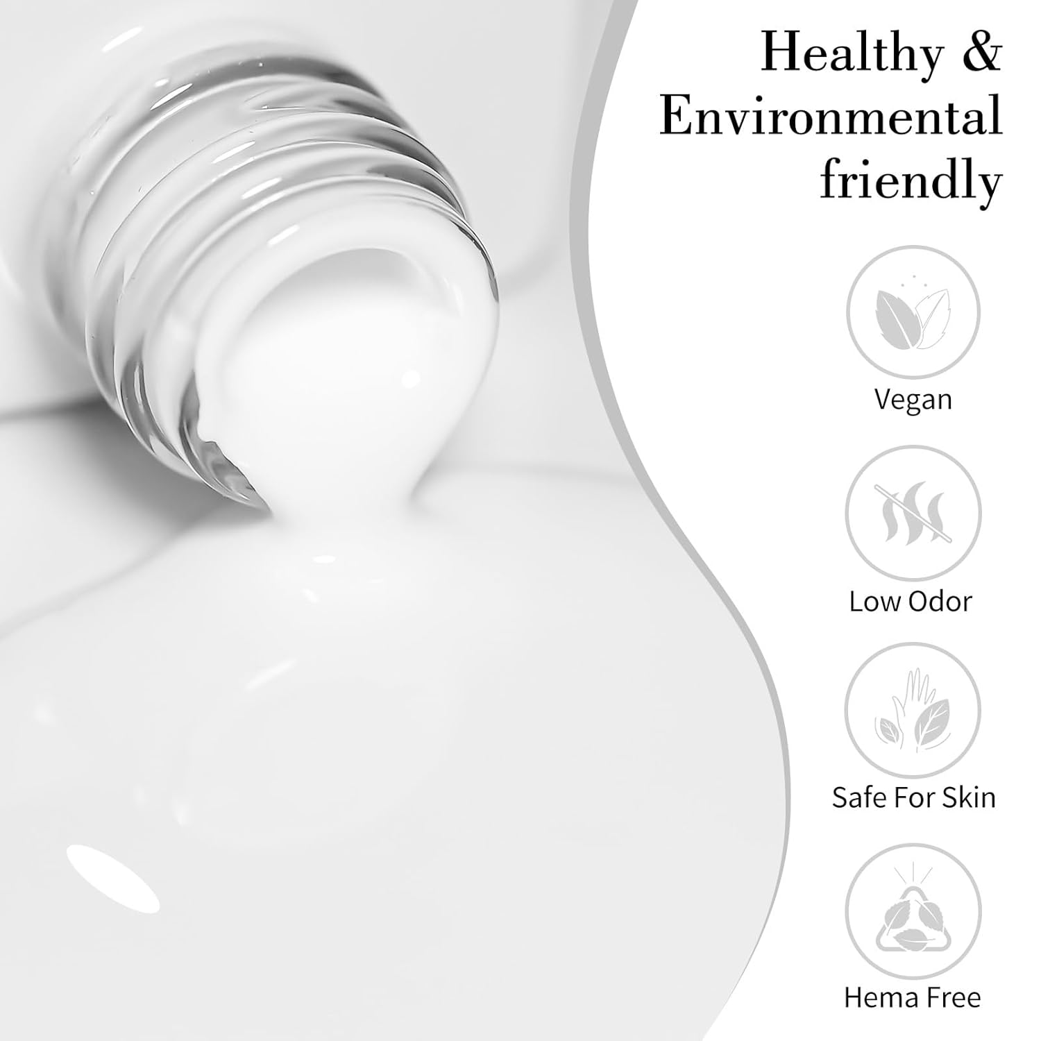 CANNI White Gel Polish – 1 Pc Pure White, High Gloss UV/LED Soak-Off Gel Nail Polish for French Manicure, DIY & Salon Quality for Grils & Women-Velvo Beauty