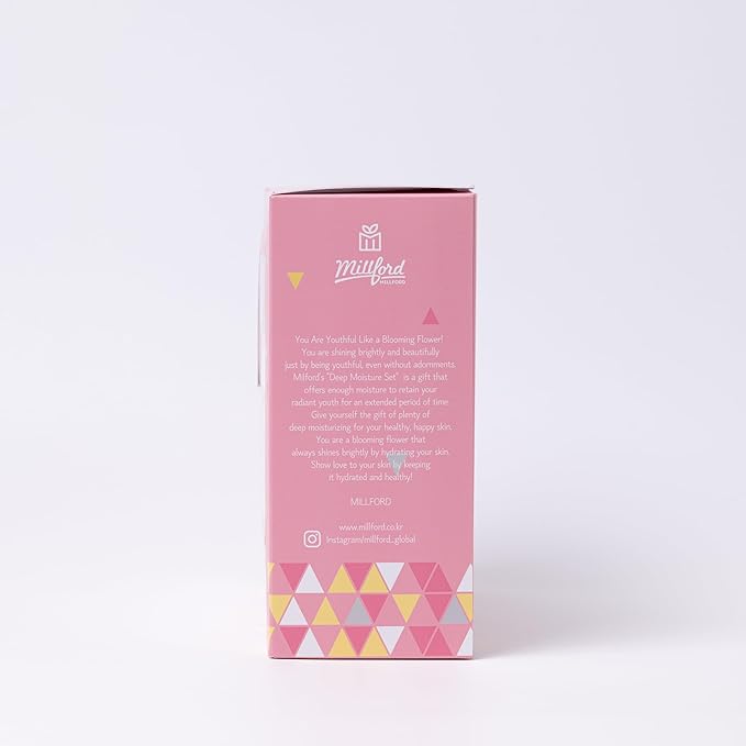 Deep Moisture Skincare Set with Panthenol and Hyaluronic Acid for Dry Skin, Moisturizing, Hydrating, Soothing, Face Moisturizing Set, Korean Skin Care, Gift Set-Velvo Beauty