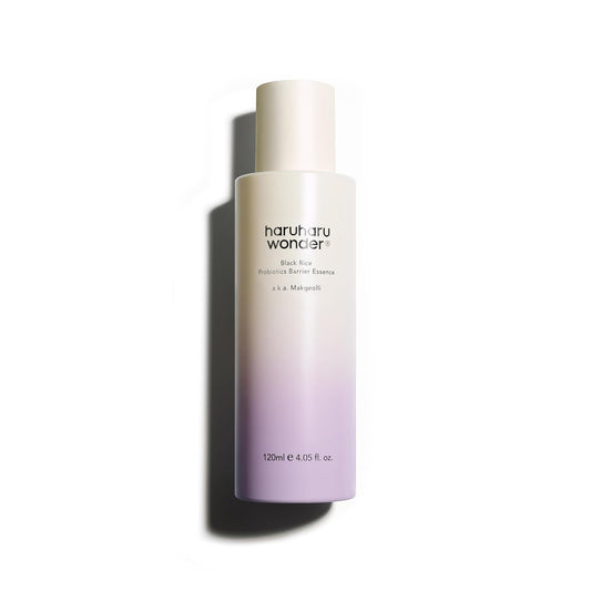 haruharu wonder Black Rice Probiotics Barrier Essence 4.05 fl. oz., Essence Toner to Strengthen Skin Barrier with Ceramides, Fermented Ingredients, Soothing, Moisturizing, Plumping, White-Velvo Beauty