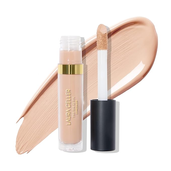 LAURA GELLER NEW YORK The Ideal Fix Concealer - Fair - Buildable Medium to Full Coverage Liquid Concealer - Covers Under Eye Dark Circles & Blemishes - Long-Lasting-Velvo Beauty
