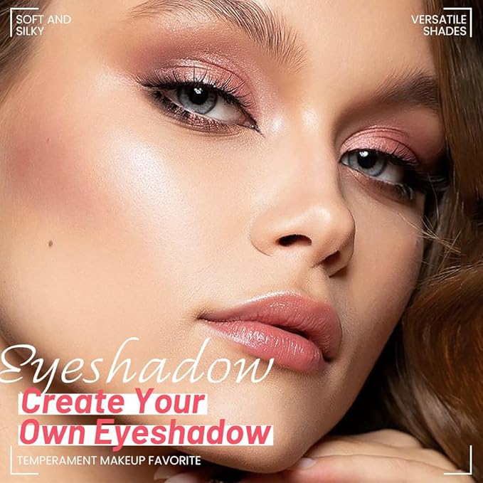 evpct Nude Brown Eyeshadow Quad Palette, Bright Nude Champagne Gold Brown Cocoa Glitter Metallic Shimmer Matte High Pigment Mini Eye Shadow Palette Makeup for older Women, Travel Size Built in Mirror-Velvo Beauty