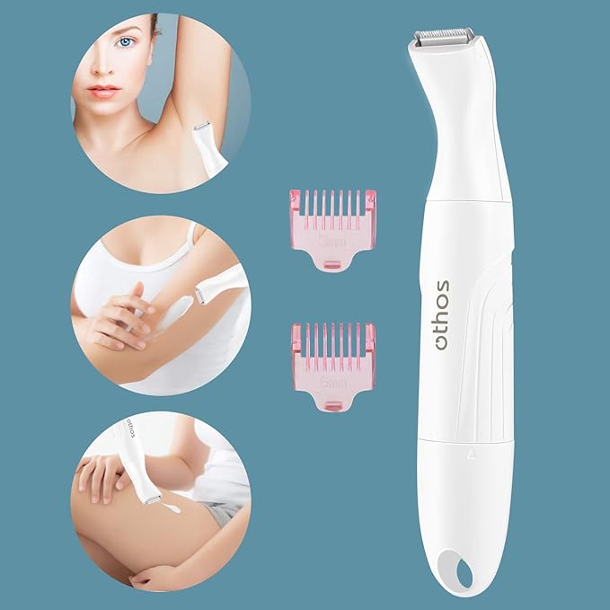 Othos Multi-Functional Electric Trimmer Kit for Women, Bikini Trimmer, Nose & Eyebrow Trimmer, Foil Shaver All in One Device, Wet and Dry use, Waterproof, AA Battery Operated (Included)-Velvo Beauty