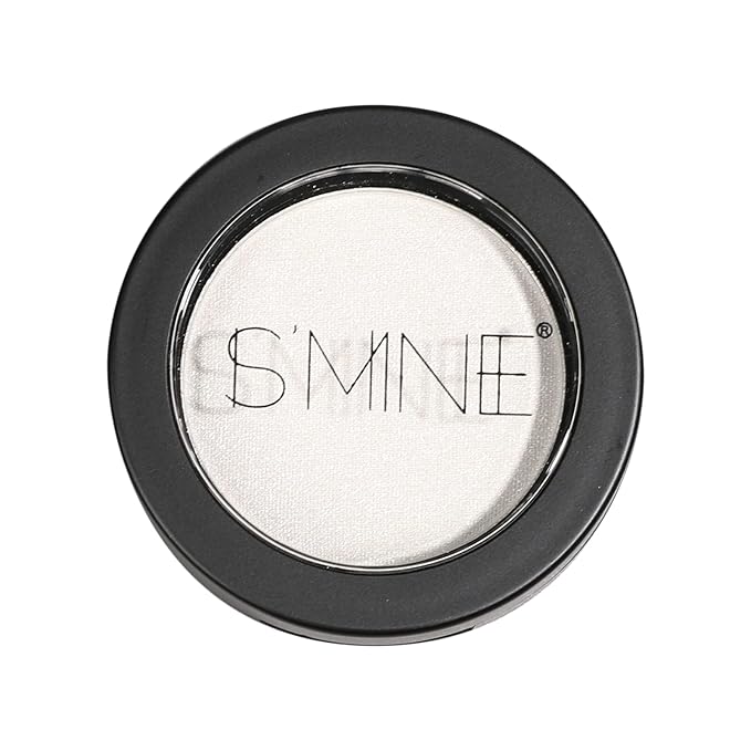 ISMINE Single Eyeshadow Powder Palette Shimmer Pearl White, High Pigment, Longwear Single White Eye Makeup for Day & Night (#01)-Velvo Beauty