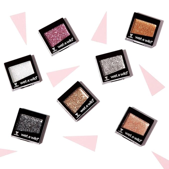 wet n wild Color Icon Eyeshadow Glitter - Ultra-Pigmented, Vitamin E Infused for a Silky-Smooth Moisturizing Application, Cruelty-Free & Vegan - Karma-Velvo Beauty
