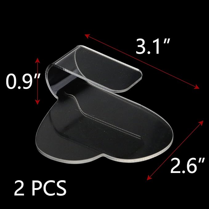 Acrylic Hand Makeup Mixing Palette Hand Held Heart-Shaped Palette for Cosmetic Foundation Eyeshadow Nail Art-2pcs-Velvo Beauty