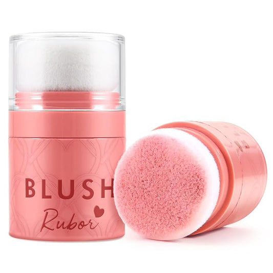 Boobeen Loose Blush Powder Air Cushion Blush, Face Blusher Cheeks Powder, Natural Highly Pigmented Soft Blush Makeup Long Lasting, Matte Finish-Velvo Beauty