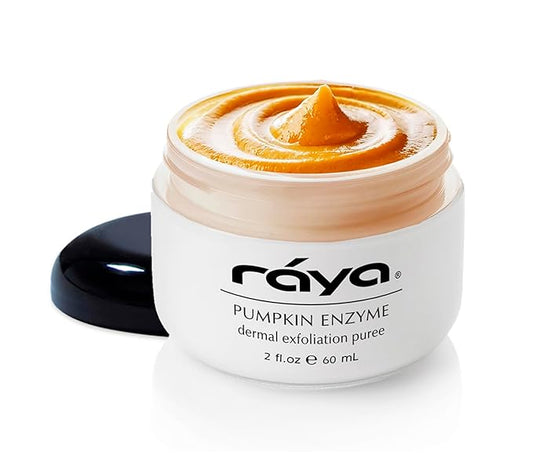 Raya Pumpkin Enzyme Facial Puree (127) | Gentle and Exfoliating Treatment for All Skin | Reduces Fine Lines and Minimizes Pore Size-Velvo Beauty