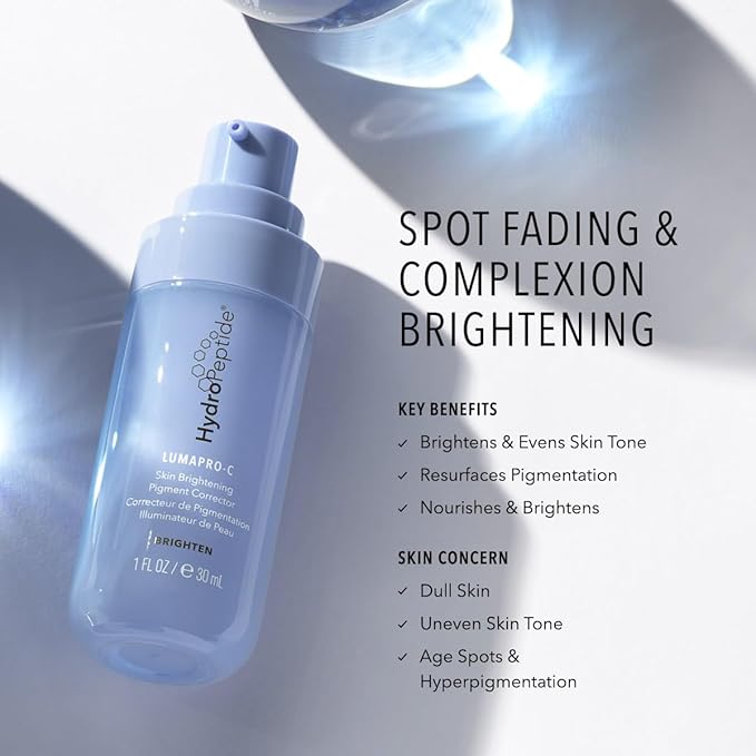 HydroPeptide LumaPro-C Face Serum, Peptide & Pigment Complexion Corrector, Nourish Skin, 1 Ounce-Velvo Beauty