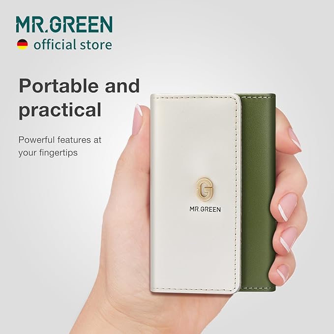 MR.GREEN Colorful Manicure Set Practical Pedicure Kits Nail Clippers Personal Care Tools Facial Hair Scissors with Fashion Case (Mr-6681 Green)-Velvo Beauty