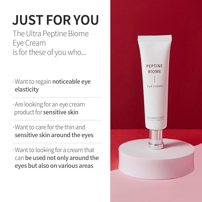 Ultra Peptine Biome Eye Cream 30ml, Wrinkles, Anti Aging, Dark Circles, Peptine Biome 72%, Hydrating Eye Cream-Velvo Beauty
