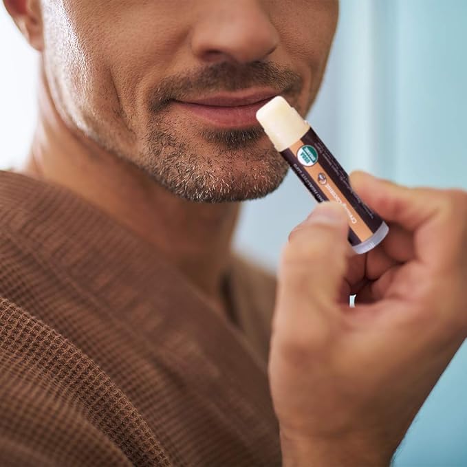 USDA Organic Lip Balm 4-Pack by Earth's Daughter - Creamy Coconut Flavor, Beeswax, Coconut Oil, Vitamin E - Best Lip Repair Chapstick for Dry Cracked Lips-Velvo Beauty