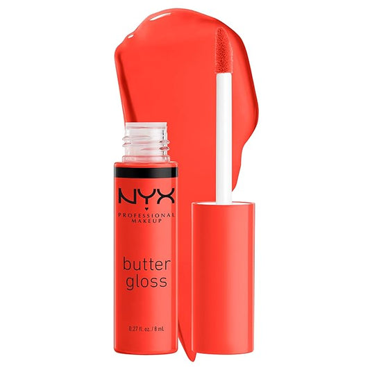NYX PROFESSIONAL MAKEUP Butter Gloss, Non-Sticky Lip Gloss - Orangesicle (Orange)-Velvo Beauty