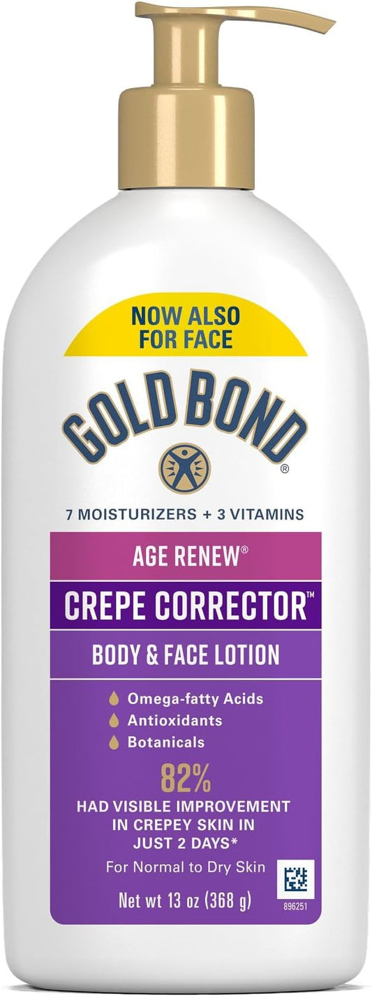 Gold Bond Age Renew Crepe Corrector Body Lotion, Replenishing & Smoothing Formula, 13 oz (Packaging May Vary)-Velvo Beauty