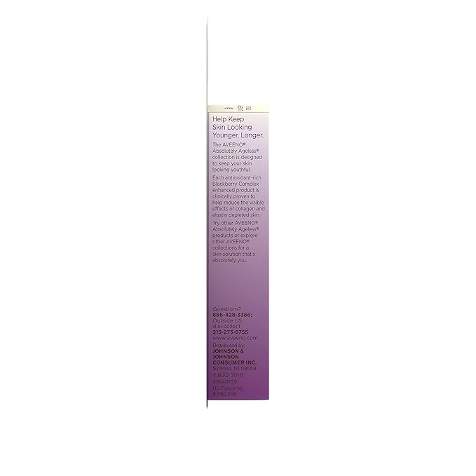 Aveeno Absolutely Ageless 3-in-1 Anti-Wrinkle Eye Cream for Fine Lines & Wrinkles, Crows Feet, & Under-Eye Puffiness, Antioxidant Blackberry Complex, Hypoallergenic, Non-Greasy, 0.5 oz-Velvo Beauty