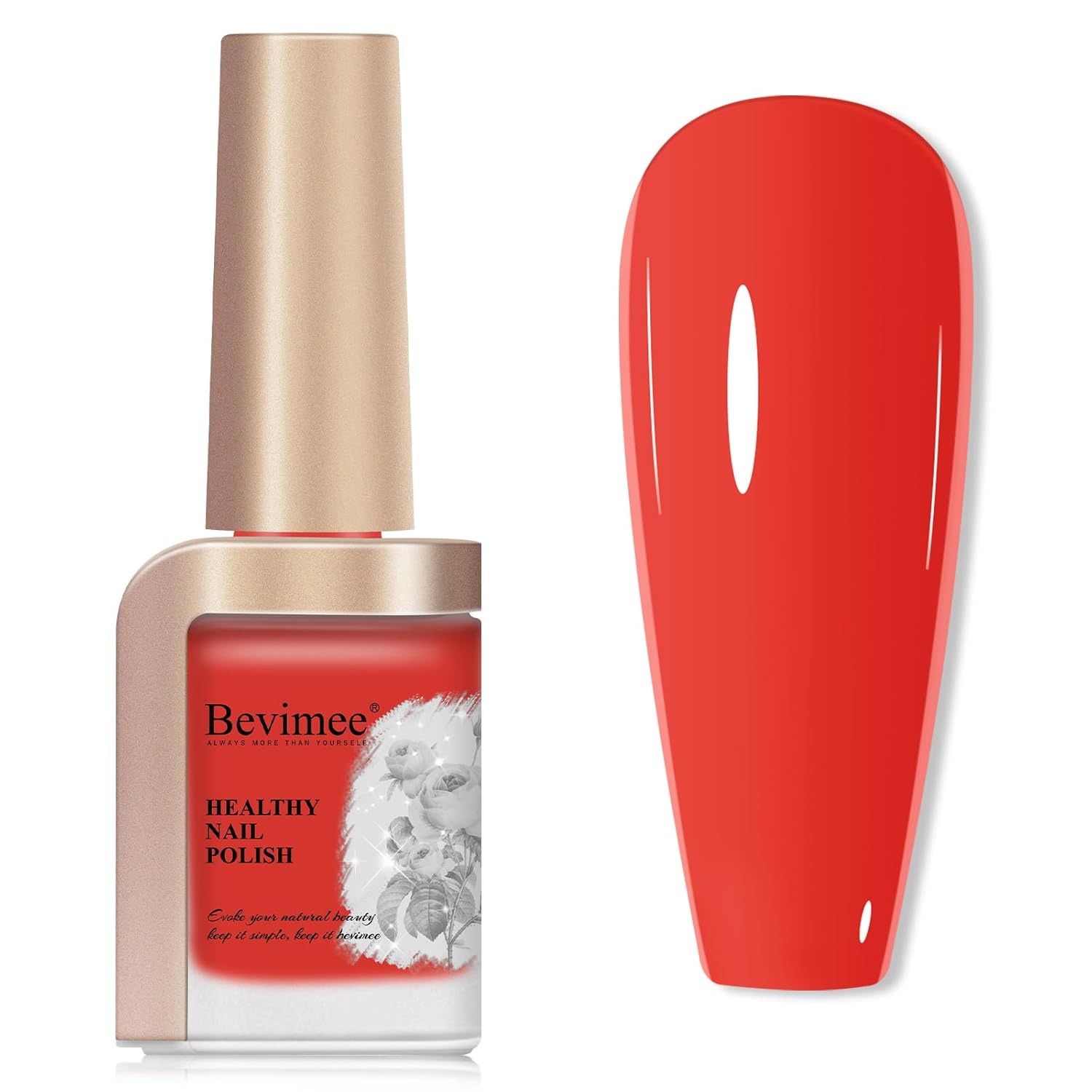 Nail Polish, Air Quick Dry, Bright Red Color Nail Lacquer Non-Gel Fast Drying Nail Art Polish, Nail Pigment Oil-based Jelly Fingernail Concealer Polish, 1PC 12ML Long Last-Velvo Beauty