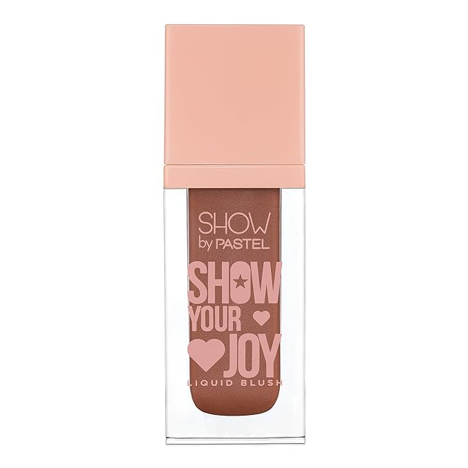 Show Your Joy Liquid Blush 54 | Bronze | Dewy Finish | Natural Looking | Clean Beauty | Moisturize The Skin Up to 24 Hours | Cruelty-Free | Natural and Fresh Looking | 0.141 fl.oz.-Velvo Beauty