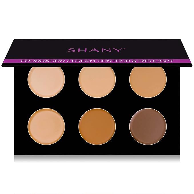 SHANY Foundation/Cream Contour & Highlighting Palette - Layer 1 - Refill for the 6 Layer Mini Masterpiece Collection Makeup Set-Velvo Beauty