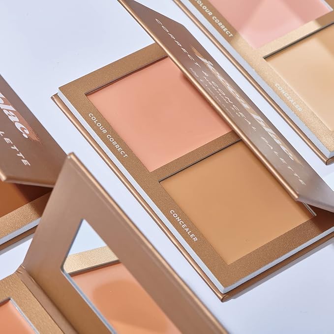 Jecca Blac Correct and Conceal Medium Coverage Palette, Lightweight Long Lasting Formula, Medium To Full Coverage, Gender Neutral and LGBTIQA+ Inclusive Make Up, Light 1.0, 12g-Velvo Beauty