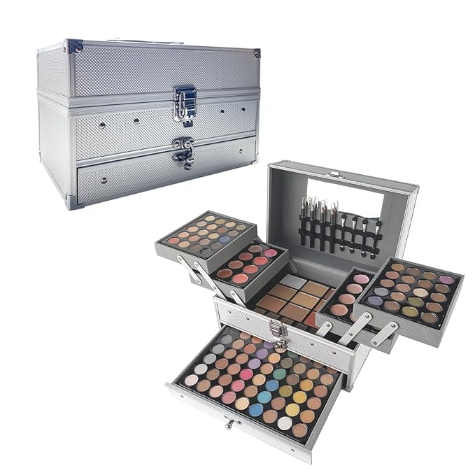 VERONNI 132 Colors All In One Makeup Palette For Women, Eyeshadow Makeup Palette Set, Professional Full Eye Makeup Kit Lipstick Concealer Contour Face Makeup Cosmetics Kit (132 colors)-Velvo Beauty
