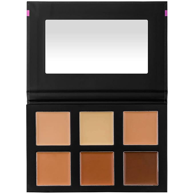 SHANY Foundation Cream Contour & Highlight Makeup Palette with Mirror - 6 Color Foundation Palette - FOUNDATION-Velvo Beauty