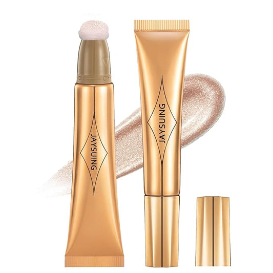 Liquid Blush Beauty Wand, Liquid Blush, Blush stick, Liquid Blush for Cheeks, Contour Beauty Wand, Natural Smooth Creamy Highlight Matte Liquid Blush Stick with Soft Cushion Applicator-Velvo Beauty