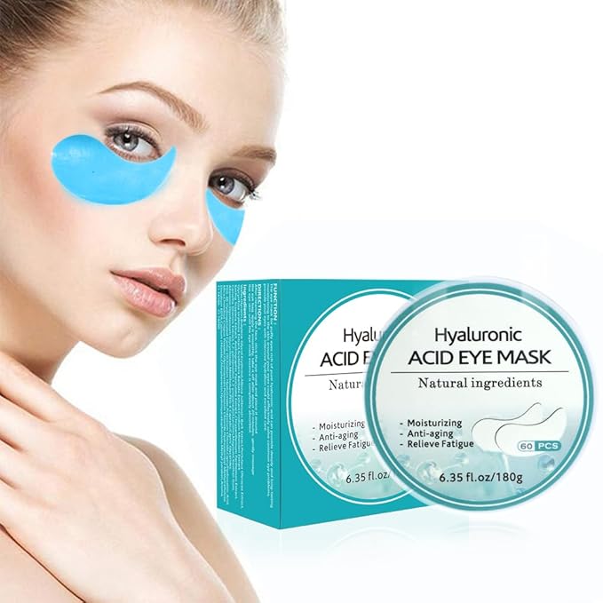 Under Eye Patches for Puffy Eyes: 60PCS Collagen Eye Gels Pads - Blue Hyaluronic Acid Under Eye Mask - Reduce Dark Circles & Bags - Skin Eye Care Products-Velvo Beauty