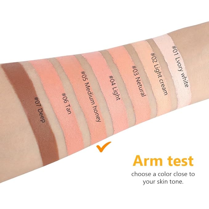 Kaely Pot Concealer Full Coverage Set,under Eye Brightener Concealer for Conceals Dark Circles,Waterproof Foundation Face Makeup Brush Kit,Color Correcting Concealer,Eye Ring corrector de ojeras 05-Velvo Beauty