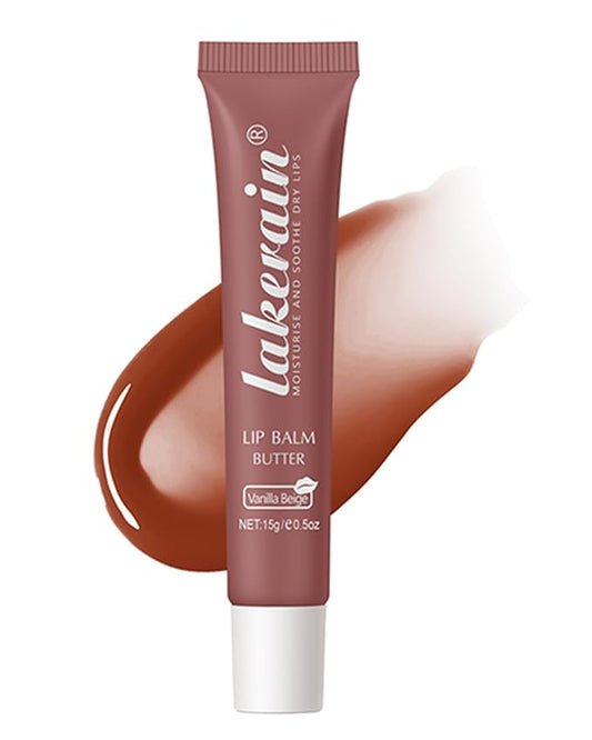Lip Butter Balm Vanilla Beige, Hydrating Tinted Butter Lip Gloss,Sheer Lipgloss Lip Care Moisturizer,Smooth Lip Treatment,Non-Sticky Jelly Glow Reviver Fat Lip Oil,Women’s Day Makeup Gift for Women-02-Velvo Beauty