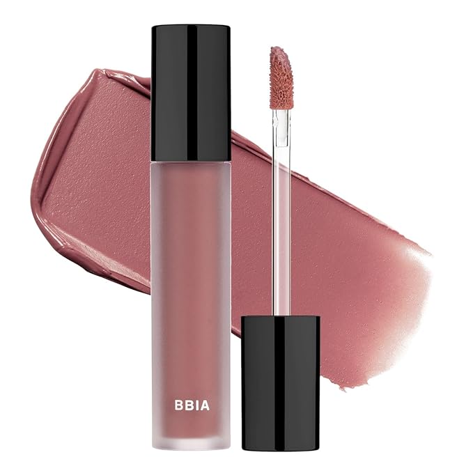BBIA Last Velvet Tint - Soft & Creamy Matte Finish Lip Stain, Blur Effect with Velvety Texture, Long-Lasting, High Pigment, Lightweight, Non-Drying, Vegan, Korean Lip Makeup (V42 SO GOOD FIG)-Velvo Beauty