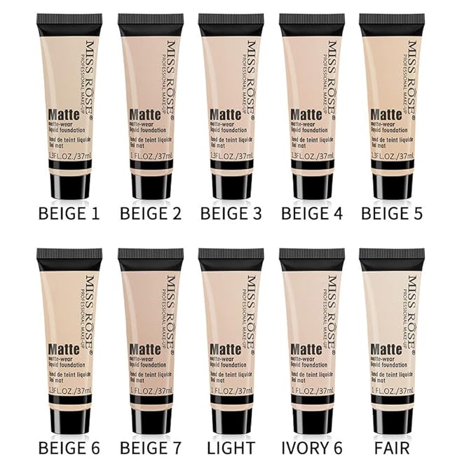 2 Pack Liquid Foundation Cream for Face Makeup,Durable Full Coverage Matte Concealer Make Up,Oil Control & Waterproof Base Primer -1+1 Fl.Oz (BEIGE 3#)-Velvo Beauty