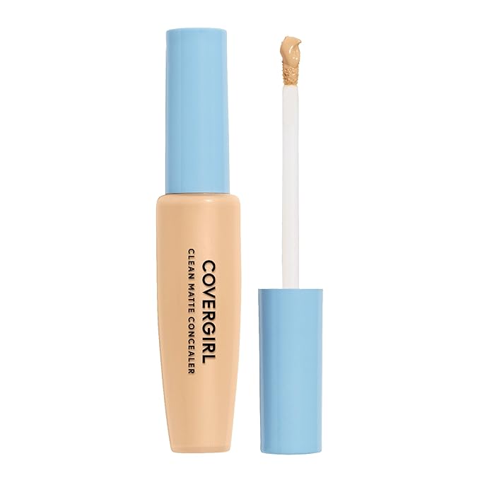COVERGIRL - Clean Matte Concealer, Oil-Free, Lightweight Formula, Blendable, Natural-Looking Coverage, 100% Cruelty-Free-Velvo Beauty
